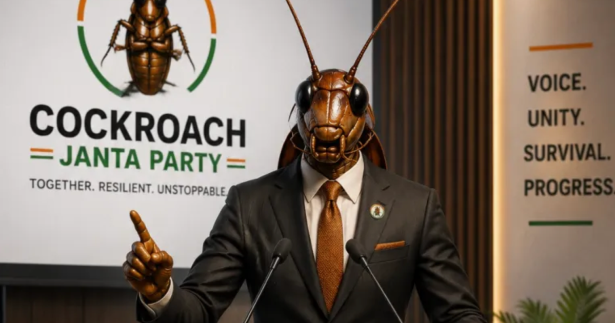 ڈیجیٹل بغاوت: انڈیا کی 'Cockroach Janta Party' عدالتی اشرافیہ اور معاشی جمود کو چیلنج کر رہی ہے